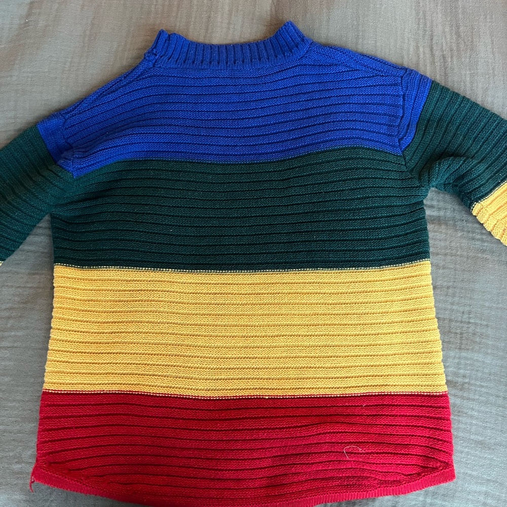 colorful vintage 80s sweater